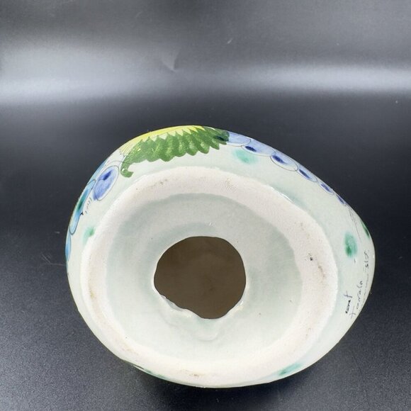 VTG Tonala Mexico Folk Art Pottery Chicken Rooster Hand Painted Figurine Signed - Picture 6 of 13